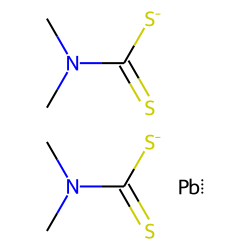 Carbamic acid, dimethyldithio-,lead salt