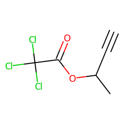 Trichloroacetic acid, but-3-yn-2-yl ester