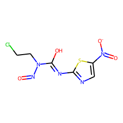 Urea, n-(2-chloroethyl)-n-nitroso-n'-(5-nitrothiazol-2-yl)-
