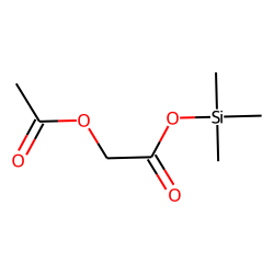 Glycolic acid, acetate, TMS