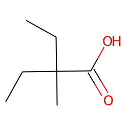 Butanoic acid, 2-ethyl-2-methyl-