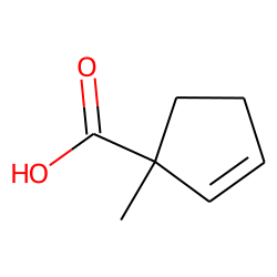 2-Cyclopentene-1-carboxylic acid, 1-methyl-