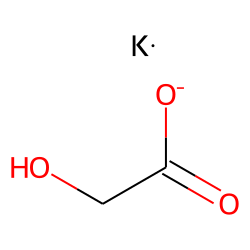Acetic acid, hydroxy-, potassium salt