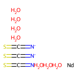 Neodymium isothiocyanate heptahydrate