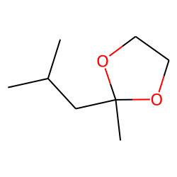 1,3-Dioxolane, 2-methyl-2-(2-methylpropyl)-