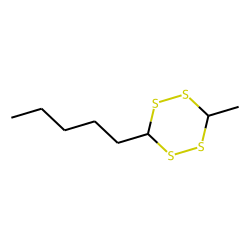 1,2,4,5-Tetrathiane, 3-methyl-6-pentyl, #2