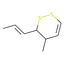 1,2-Dithiin, 3,4-dihydro-4-methyl-3-(1-propenyl)-