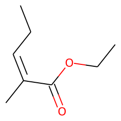 ethyl 2-methyl-2(E)-pentenoate