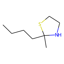 2-butyl-2-methylthiazolidine