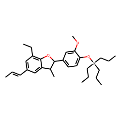 4-(7-Ethyl-3-methyl-5-propenyl-2,3-dihydro-benzofuran-2-yl)-2-methoxy-phenol, TPS