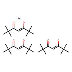 Praseodymium, tris(2,2,6,6-tetramethyl-3,5-heptanedionato-O,O')-, (OC-6-11)-