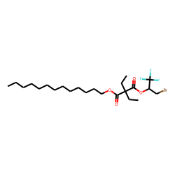 Diethylmalonic acid, 1-bromo-3,3,3-trifluoroprop-2-yl tridecyl ester