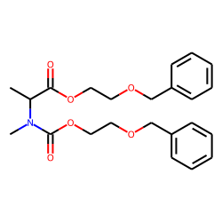 DL-Alanine, N-methyl-N-(2-benzyloxyethoxycarbonyl)-, 2-benzyloxyethyl ester