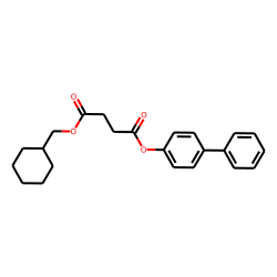 Succinic acid, cyclohexylmethyl 4-biphenyl ester