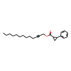 Cyclopropanecarboxylic acid, trans-2-phenyl-, tridec-2-yn-1-yl ester