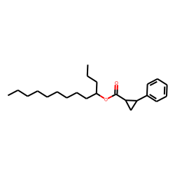 Cyclopropanecarboxylic acid, trans-2-phenyl-, tridec-4-yl ester
