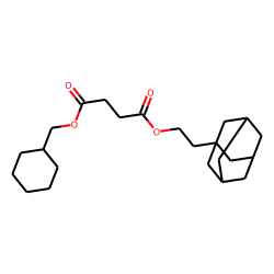 Succinic acid, 2-(adamant-1-yl)ethyl cyclohexylmethyl ester