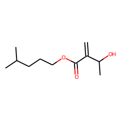 4-Methylpentyl 3-hydroxy-2-methylenebutanoate