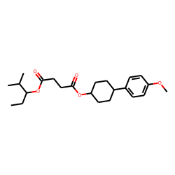Succinic acid, 2-methylpent-3-yl 4-(4-methoxyphenyl)cyclohexyl ester