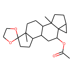 17-Ethylenedioxy-3alpha,5-cyclo-5alpha-androstan-6beta-ol acetate