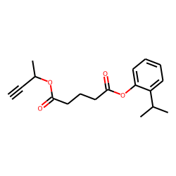 Glutaric acid, but-3-yn-2-yl 2-isopropylphenyl ester