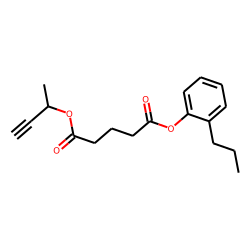 Glutaric acid, but-3-yn-2-yl 2-propylphenyl ester
