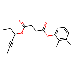 Succinic acid, hex-4-yn-3-yl 2,3-dimethylphenyl ester