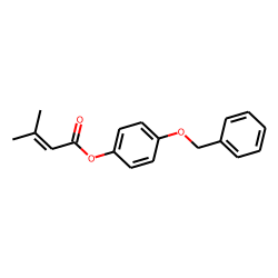 3-Methylbut-2-enoic acid, 4-benzyloxyphenyl ester
