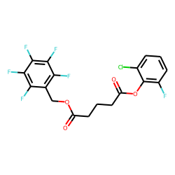 Glutaric acid, 2-chloro-6-fluorophenyl pentafluorobenzyl ester