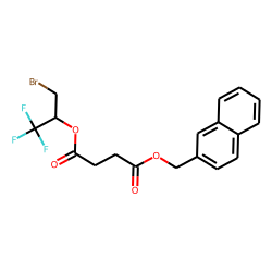 Succinic acid, naphth-2-ylmethyl 1-bromo-3,3,3-trifluoroprop-2-yl ester
