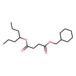 Succinic acid, cyclohexylmethyl 4-heptyl ester