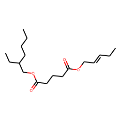 Glutaric acid, pent-2-en-1-yl 2-ethylhexyl ester