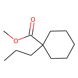 Cyclohexanecarboxylic acid, 1-propyl-, methyl ester