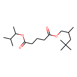 Glutaric acid, 3-methylbut-2-yl 2,4,4-trimethylpentyl ester