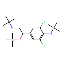 Clenbuterol, bis(trimethylsilyl) derivative