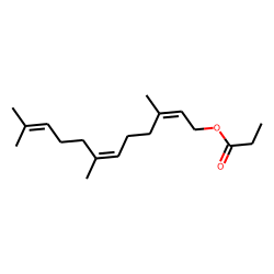 (2E,6E)-3,7,11-Trimethyldodeca-2,6,10-trienyl propionate