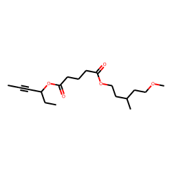 Glutaric acid, hex-4-yn-3-yl 3-methyl-5-methoxypentyl ester