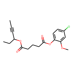 Glutaric acid, hex-4-yn-3-yl 4-chloro-2-methoxyphenyl ester