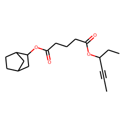 Glutaric acid, 2-norbornyl hex-4-yn-3-yl ester