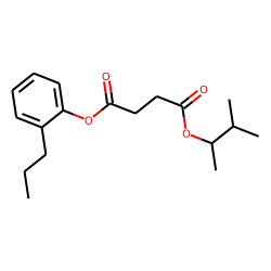Succinic acid, 3-methylbut-2-yl 2-propylphenyl ester