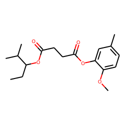 Succinic acid, 2-methylpent-3-yl 2-methoxy-5-methylphenyl ester
