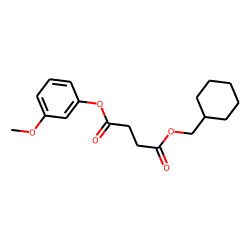 Succinic acid, cyclohexylmethyl 3-methoxyphenyl ester