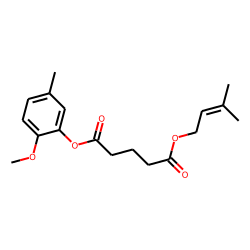 Glutaric acid, 3-methylbut-2-en-1-yl 5-methyl-2-methoxybenzyl ester