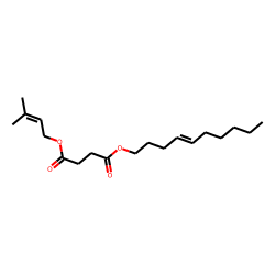 Succinic acid, 3-methylbut-2-en-1-yl dec-4-en-1-yl ester