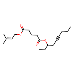 Glutaric acid, 3-methylbut-2-en-1-yl non-5-yn-3-yl ester