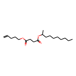 Succinic acid, dec-2-yl pent-4-en-1-yl ester