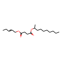 Succinic acid, dec-2-yl cis-pent-2-en-1-yl ester