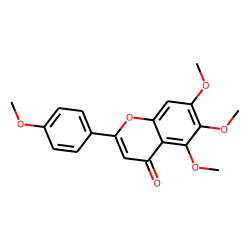 4H-1-Benzopyran-4-one, 5,6,7-trimethoxy-2-(4-methoxyphenyl)-