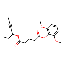 Glutaric acid, hex-4-yn-3-yl 2,6-dimethoxyphenyl ester