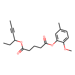 Glutaric acid, hex-4-yn-3-yl 5-methyl-2-methoxybenzyl ester